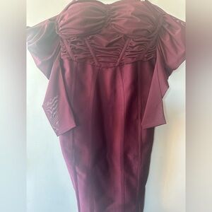 ASOS Burgundy Shapewear DRESS   Size: 16